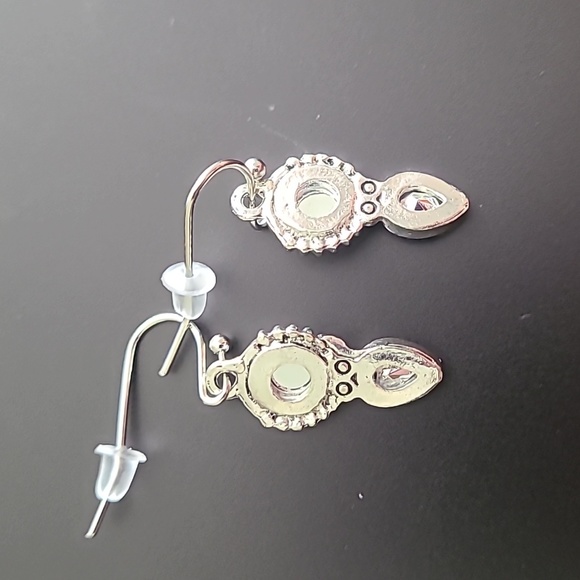 - Purple Dangle Earrings - Picture 2 of 3